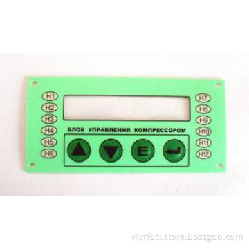 0.05 Adhesive PET Tactile Membrane Switch Panel touchscreen